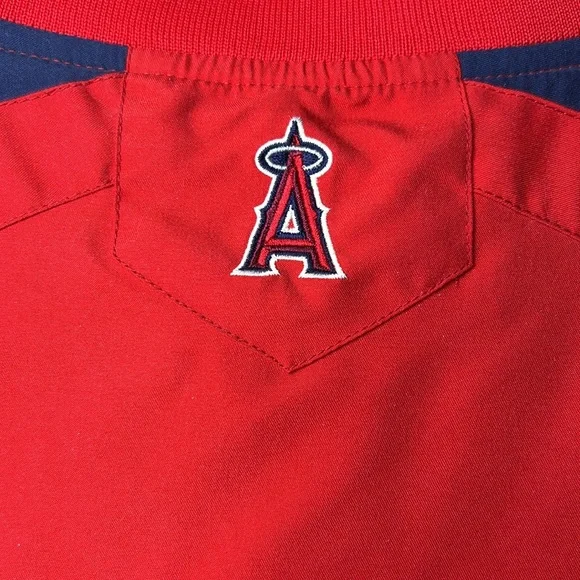 Official MLB Los Angeles Anaheim Angeles Baseball ⚾️ Pullover Windbreaker M - Picture 12 of 13